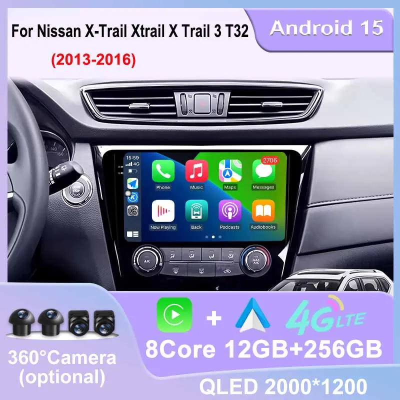 Android 15 Carplay Auto Car Radio For Nissan X-Trail Xtrail 3 T32 2013 - 2016 WIFI 4G GPS Multimedia Video Player DSP Stereo
Android 15 Carplay Auto Car Radio For Nissan X-Trail Xtrail 3 T32 2013 - 2016 WIFI 4G GPS Multimedia Video Player DSP Stereo