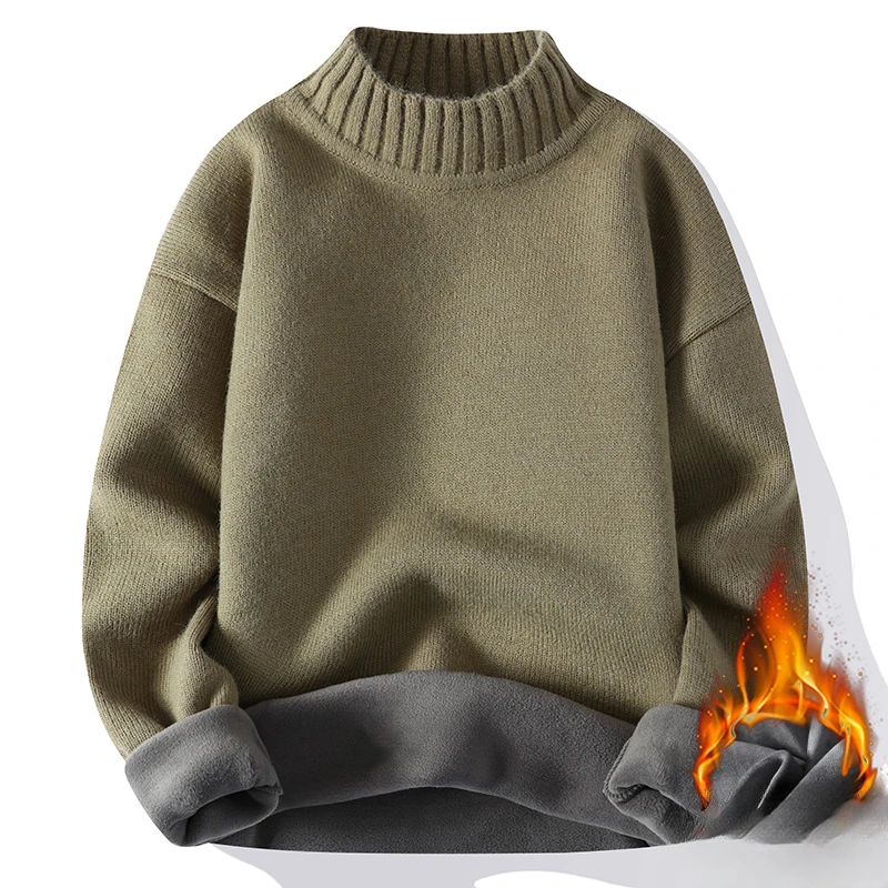 2024 Men Autumn Winter New Plus Velvet Warm Jumpers Male Half-high Collar Sweater Tops Men's Solid Color Knitted Tops S494
2024 Men Autumn Winter New Plus Velvet Warm Jumpers Male Half-high Collar Sweater Tops Men's Solid Color Knitted Tops S494