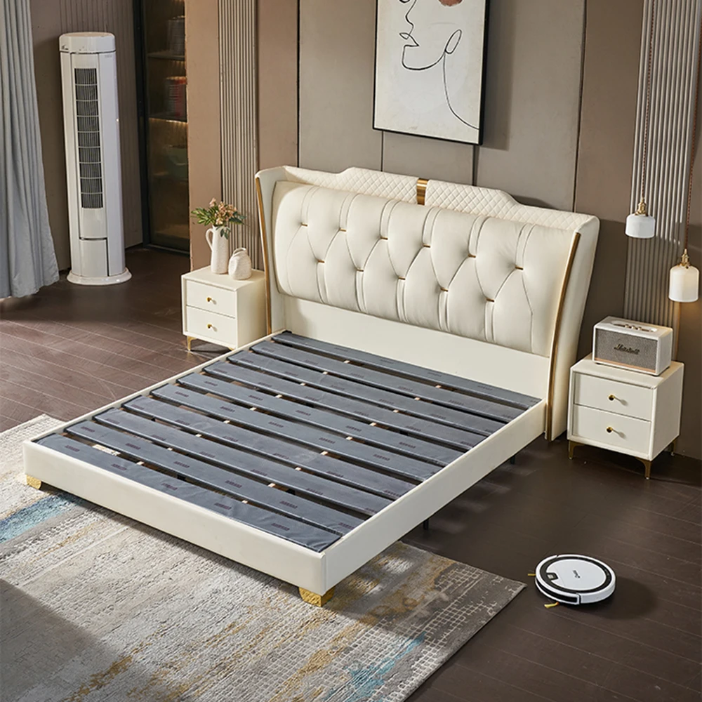 Europian Unique Bed Modern Elastic Lounge Double Bed Bedroom Luxury Recamaras Matrimoniales Completas Muebles Home Accessories
Europian Unique Bed Modern Elastic Lounge Double Bed Bedroom Luxury Recamaras Matrimoniales Completas Muebles Home Accessories