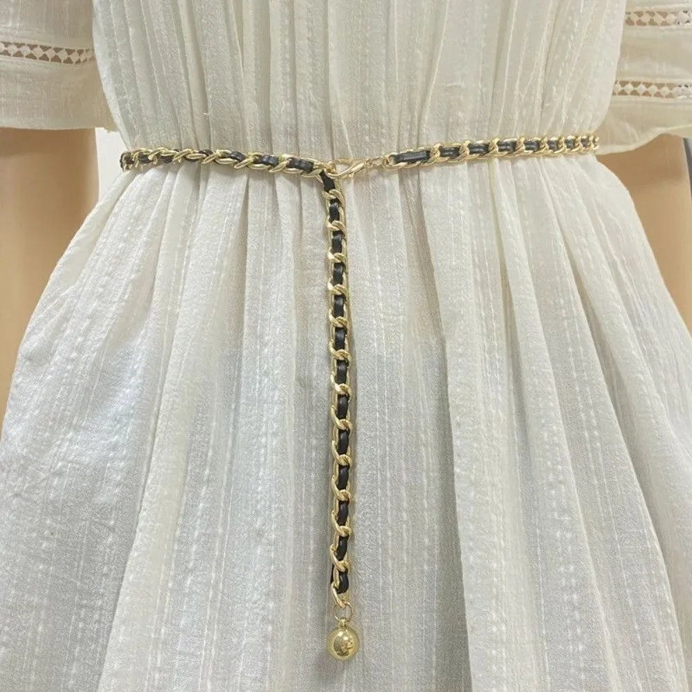 New Long Thin Tassel Waist Chain Belt Metal Ball Heart Strap Girdle Adjustable Lady Dress Coat Decoration Waist Link for Women
New Long Thin Tassel Waist Chain Belt Metal Ball Heart Strap Girdle Adjustable Lady Dress Coat Decoration Waist Link for Women
