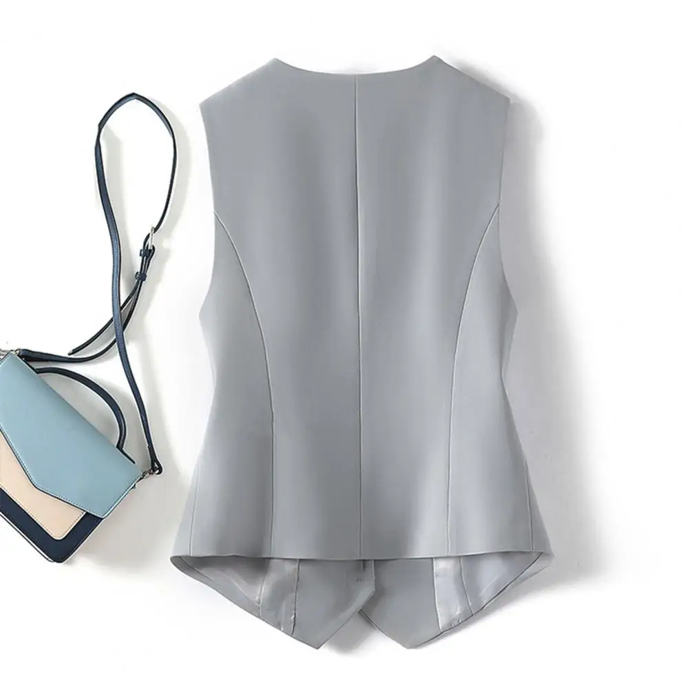 Women Vest Stylish Women's V-neck Sleeveless Cardigan Elegant Office Wear Waistcoat for Modern Lady Solid Color Loose Fit
Women Vest Stylish Women's V-neck Sleeveless Cardigan Elegant Office Wear Waistcoat for Modern Lady Solid Color Loose Fit