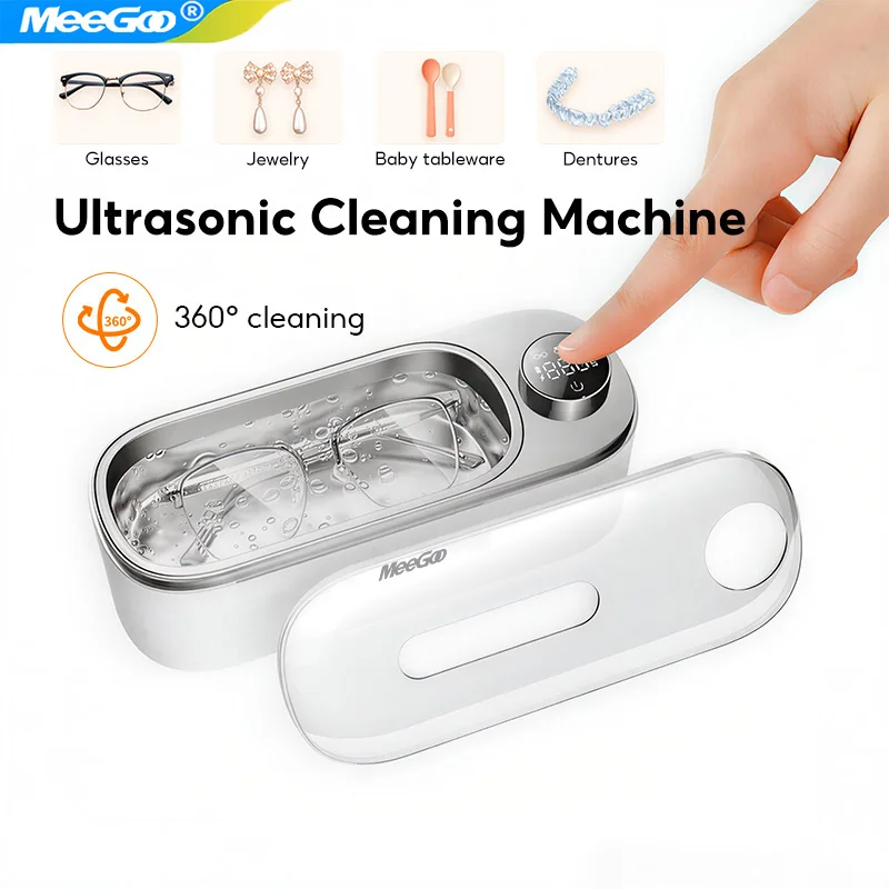 Портативный ультразвуковой очиститель MeeGoo, ультразвуковой очиститель Clean Pod 440 мл, машина для чистки ювелирных изделий для колец, очков, изготовления
Портативный ультразвуковой очиститель MeeGoo, ультразвуковой очиститель Clean Pod 440 мл, машина для чистки ювелирных изделий для колец, очков, изготовления