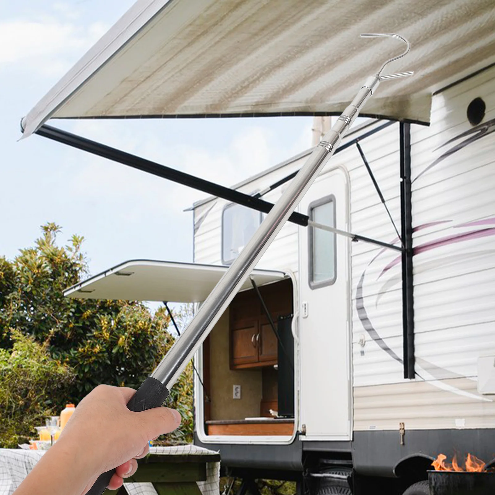 Adjustable Awning Pull Rod Portable Sunshade Puller For Tent Camper Canopy Camping Gear Outdoor Shelter Extension Vertical
Adjustable Awning Pull Rod Portable Sunshade Puller For Tent Camper Canopy Camping Gear Outdoor Shelter Extension Vertical