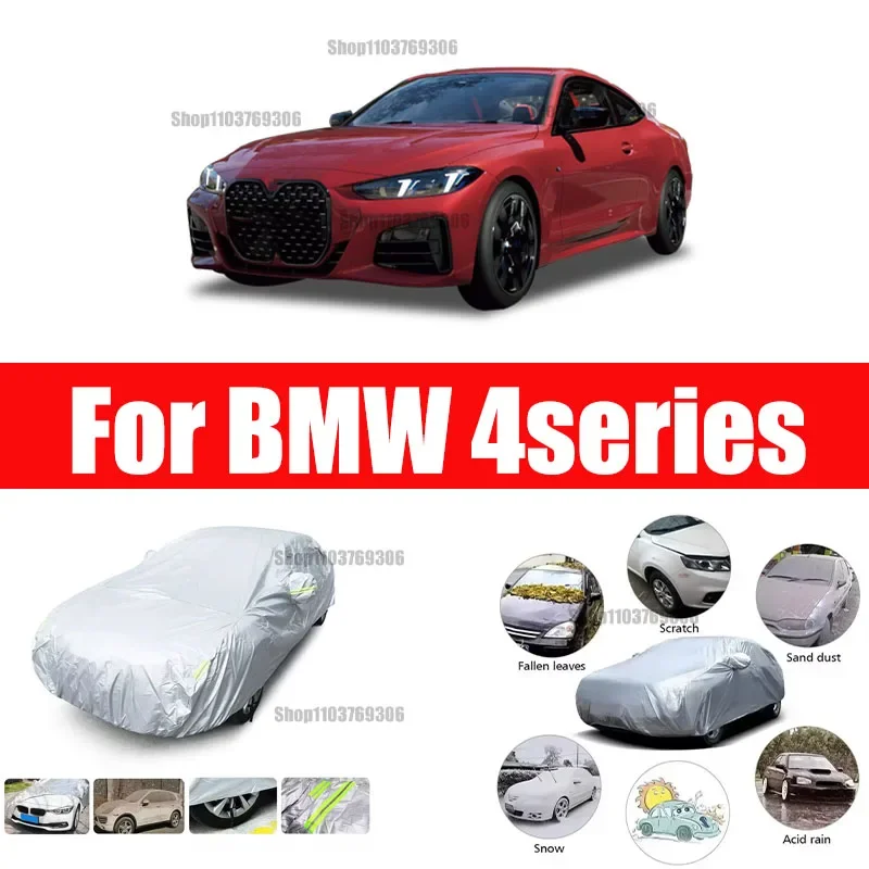 For BMW 4 series Outdoor Protection Full Car Covers Snow Cover Sunshade Waterproof Dustproof Exterior Car accessories
For BMW 4 series Outdoor Protection Full Car Covers Snow Cover Sunshade Waterproof Dustproof Exterior Car accessories