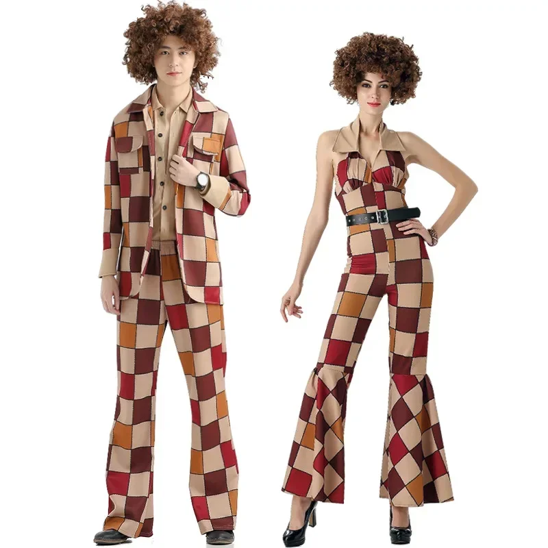 Retro 60s 70s Disco Hippie Costume for Men And Women Halloween Party Fancy Dress
Retro 60s 70s Disco Hippie Costume for Men And Women Halloween Party Fancy Dress
