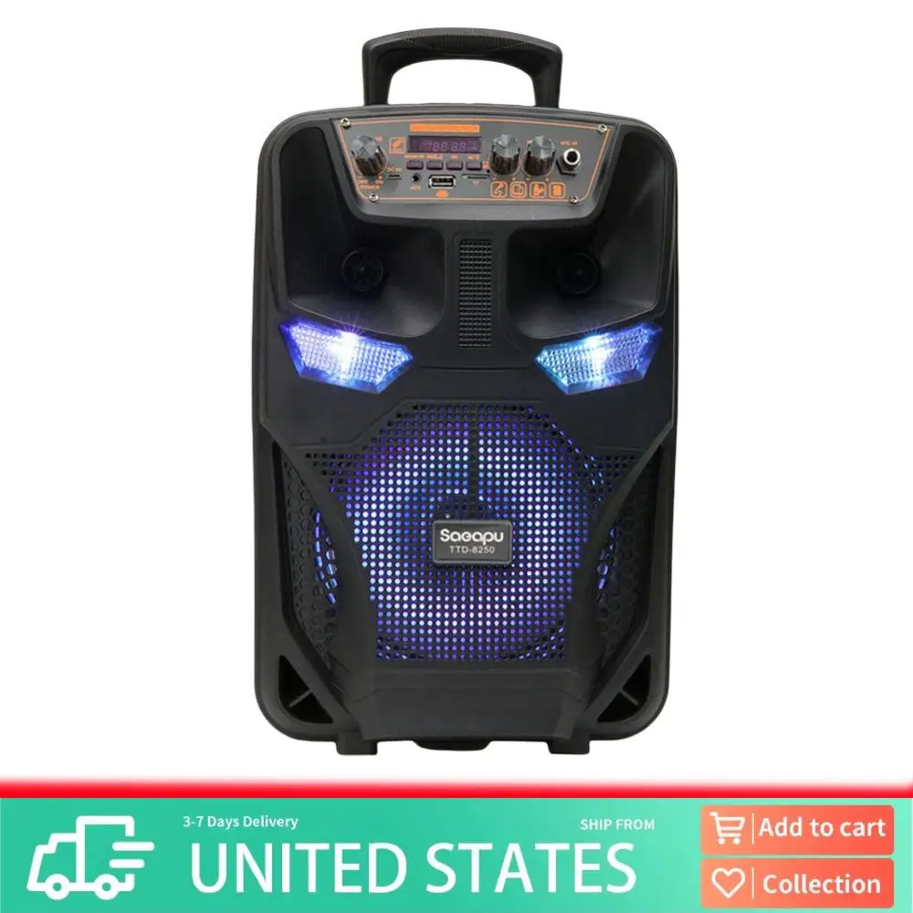 Динамик, совместимый с Bluetooth, мощный динамик, поддержка FM-радио, сабвуфер, стереозвуковая система, динамик для улицы, уличный динамик
Динамик, совместимый с Bluetooth, мощный динамик, поддержка FM-радио, сабвуфер, стереозвуковая система, динамик для улицы, уличный динамик