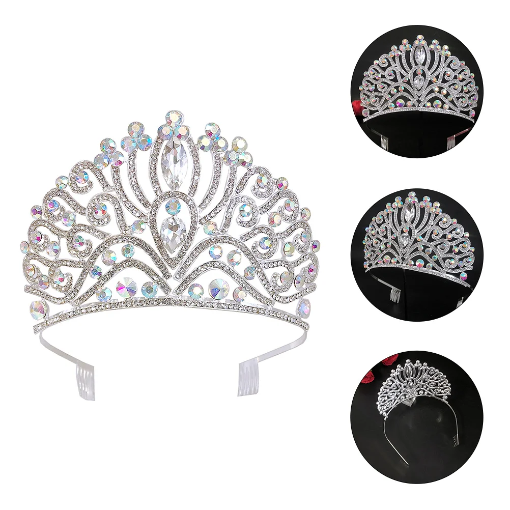 Shiny Big Crown Rhinestone Wedding Party Headwear Crystal Glass Bridal Bridesmaid Elegant Retro Design for Weddings
Shiny Big Crown Rhinestone Wedding Party Headwear Crystal Glass Bridal Bridesmaid Elegant Retro Design for Weddings