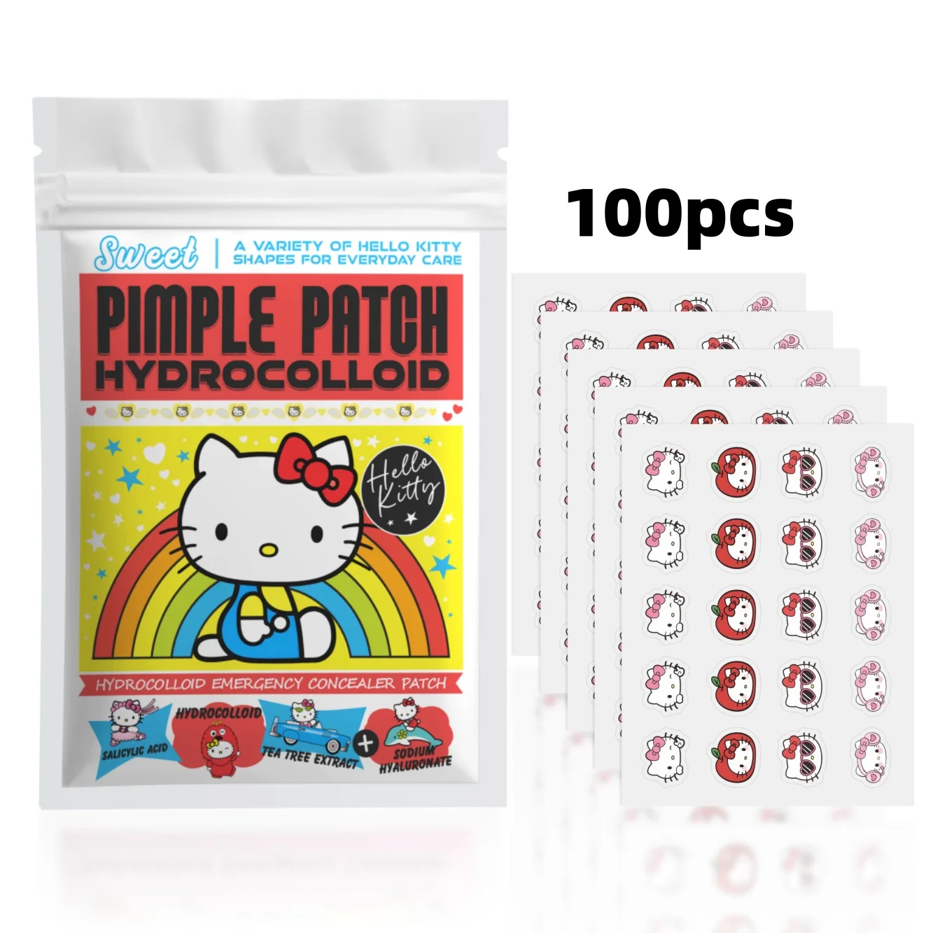 Acne patches, acne stickers, facial acne patches, concealer, concealer stickers 100PCS hello kitty
Acne patches, acne stickers, facial acne patches, concealer, concealer stickers 100PCS hello kitty
