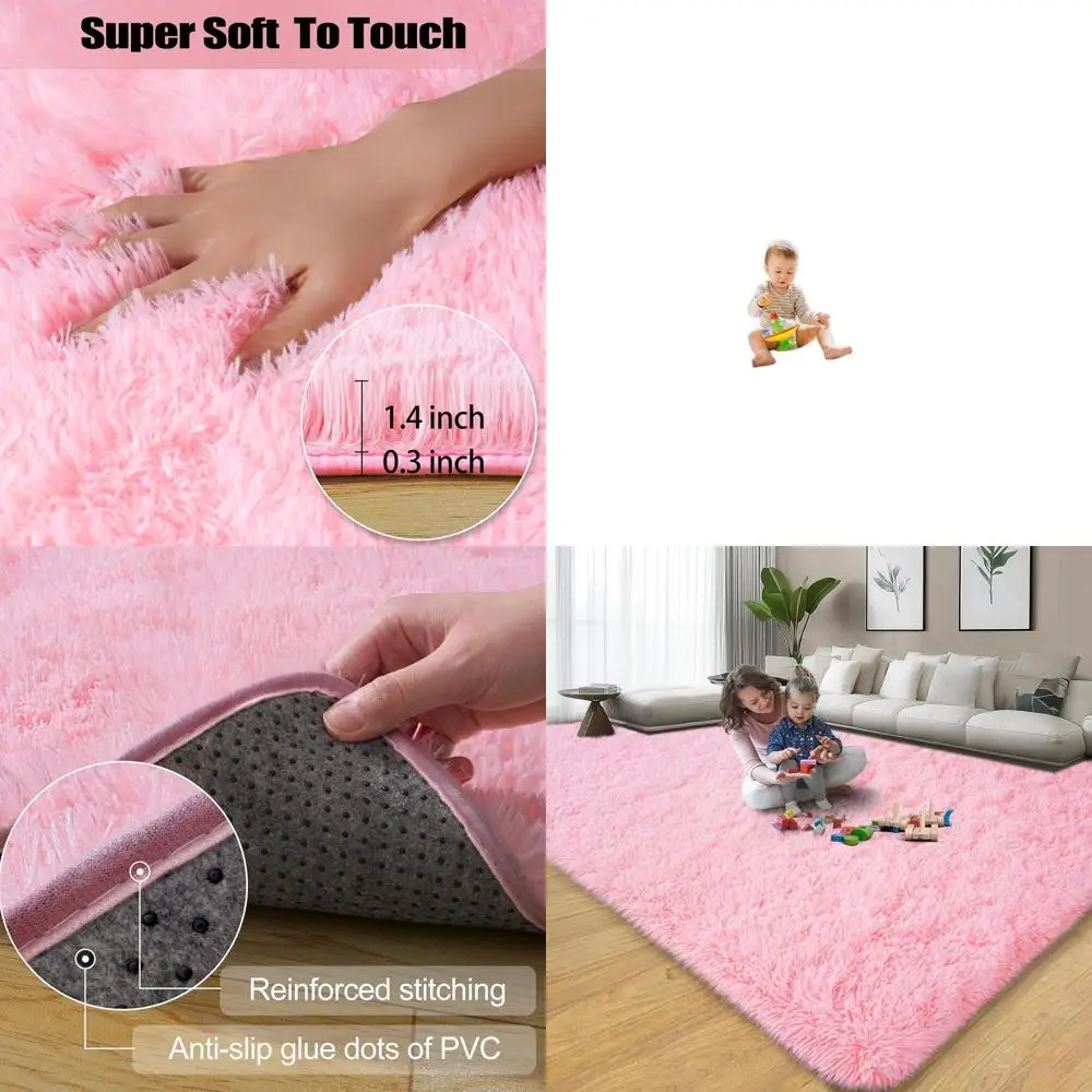 Pink Fluffy 8x10 Area Rugs for Living Room, Soft Shag Carpets for Bedrooms, Modern Decor for Kids and Dorms
Pink Fluffy 8x10 Area Rugs for Living Room, Soft Shag Carpets for Bedrooms, Modern Decor for Kids and Dorms