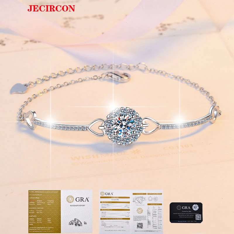 JECIRCON S925 браслет из стерлингового серебра с муассанитом для женщин с цветочной головкой, элитные ювелирные изделия, регулируемая цепочка с пряжкой-лобстером 1/2 карата
JECIRCON S925 браслет из стерлингового серебра с муассанитом для женщин с цветочной головкой, элитные ювелирные изделия, регулируемая цепочка с пряжкой-лобстером 1/2 карата