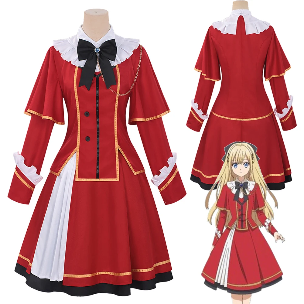 Anime Sorcerer Kunon Can See Cosplay Mirika Huglia Red Dress Costume Women Adult Female Disguise Skirts Clothing Halloween Suits
Anime Sorcerer Kunon Can See Cosplay Mirika Huglia Red Dress Costume Women Adult Female Disguise Skirts Clothing Halloween Suits