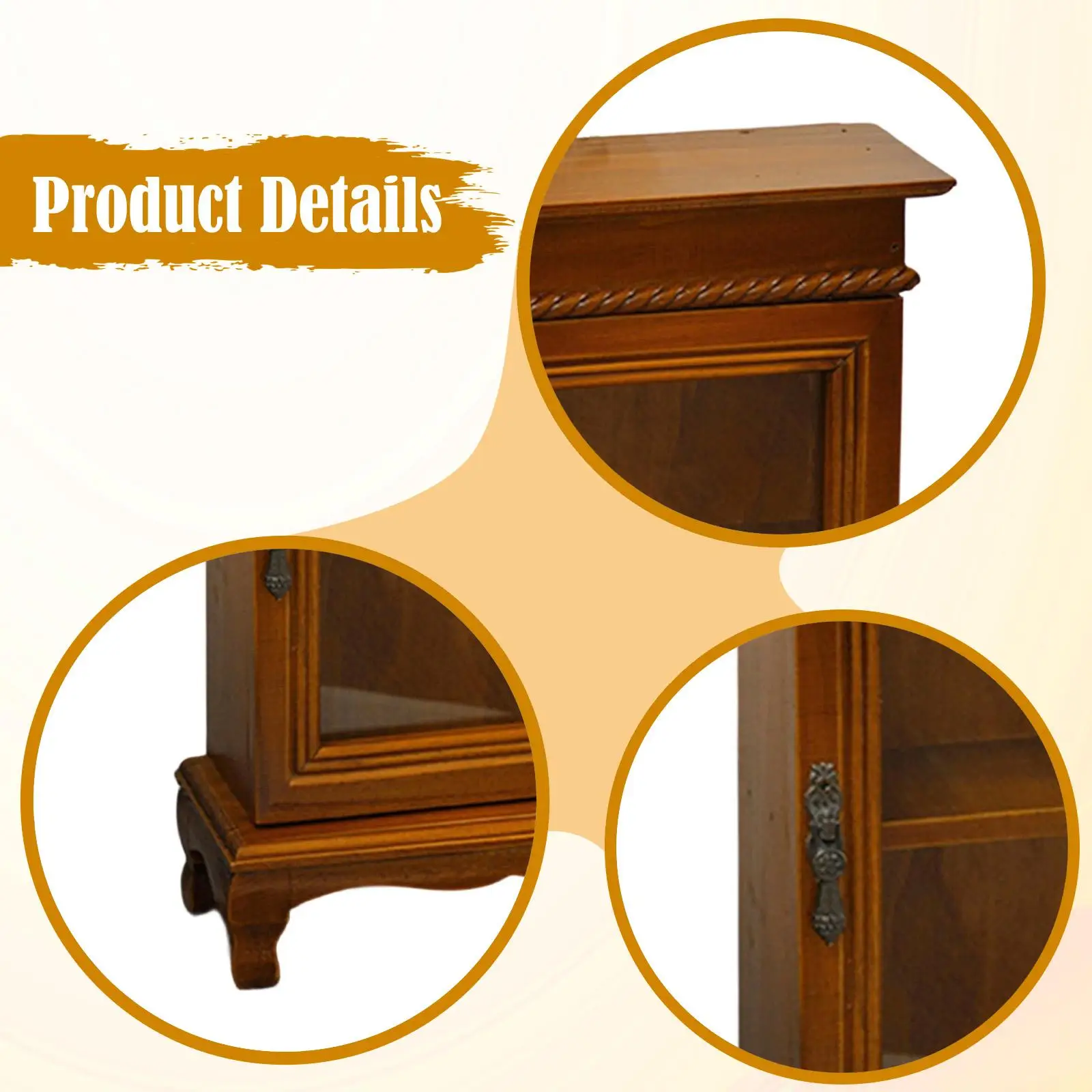 Small Decor Cabinet with Glass Door Decorative Box Container Showcase Display Case for Counter Bedside Living Room NightStand
Small Decor Cabinet with Glass Door Decorative Box Container Showcase Display Case for Counter Bedside Living Room NightStand