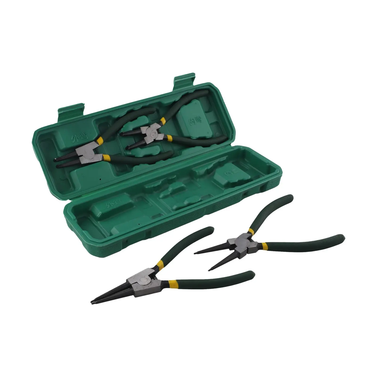 7 Inch Circlip Pliers Set Featuring Non Slip Handles for Internal and External Retaining Rings with Storage Case
7 Inch Circlip Pliers Set Featuring Non Slip Handles for Internal and External Retaining Rings with Storage Case