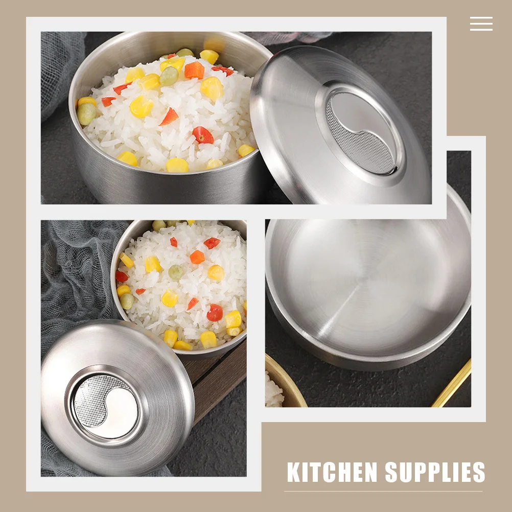 Stainless Steel Soup With Lid Kitchen Rice For Home Daily Use Compact Serving Bowl Multi-Function Sealing Bowl
Stainless Steel Soup With Lid Kitchen Rice For Home Daily Use Compact Serving Bowl Multi-Function Sealing Bowl
