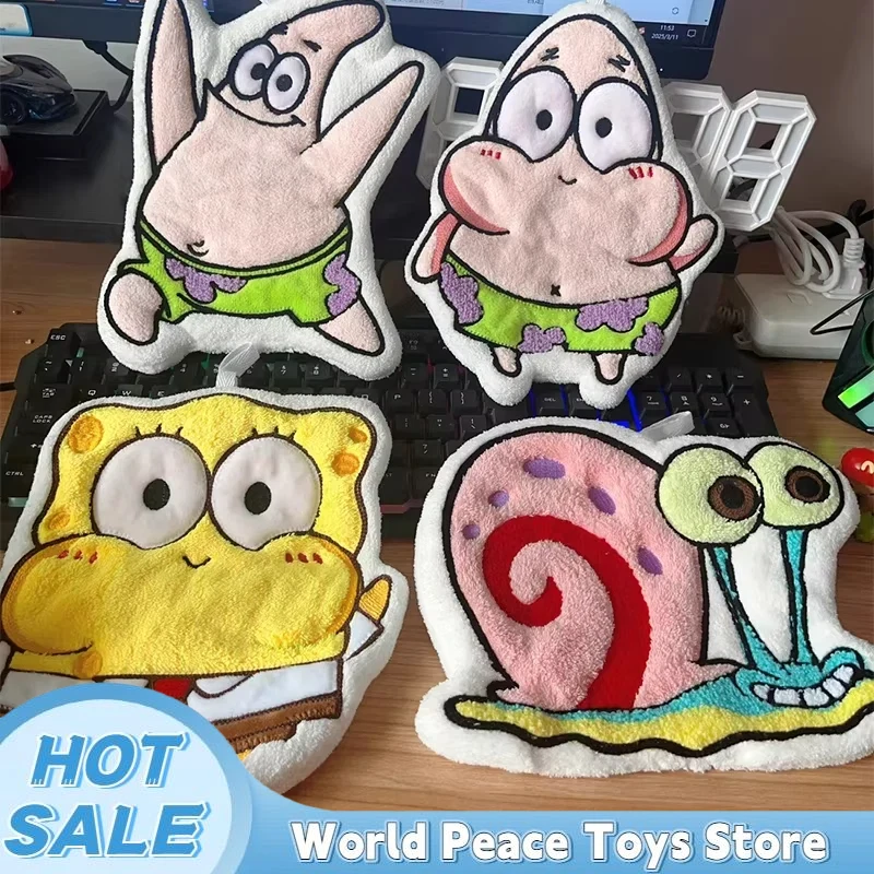 Potdemiel & Spongebob Squarepants Hanging Hand Towel Cute Coral Fleece Water-Absorbent Kitchen Quick-Drying Shower Room Supplies
Potdemiel & Spongebob Squarepants Hanging Hand Towel Cute Coral Fleece Water-Absorbent Kitchen Quick-Drying Shower Room Supplies