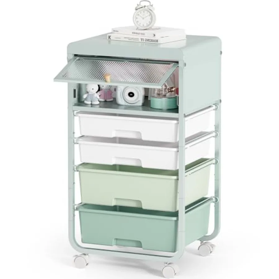 Utility-Rolling-Storage-Drawer-Craft-Cart-Organizers with 4 Drawers and Dust-proof Door for Kid Craft Art RoomBedroom Home Offi
Utility-Rolling-Storage-Drawer-Craft-Cart-Organizers with 4 Drawers and Dust-proof Door for Kid Craft Art RoomBedroom Home Offi
