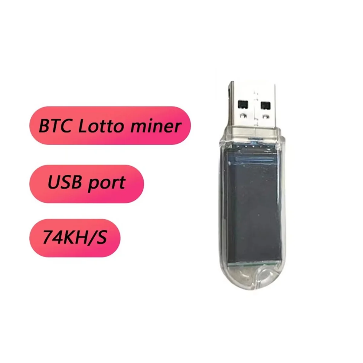 ABIY-Mini USB Mining Machine NerdMiner V2 74KH/S USB BTC Crypto Miner Solo Lottery Miner BTC Solo Miner with Display
ABIY-Mini USB Mining Machine NerdMiner V2 74KH/S USB BTC Crypto Miner Solo Lottery Miner BTC Solo Miner with Display