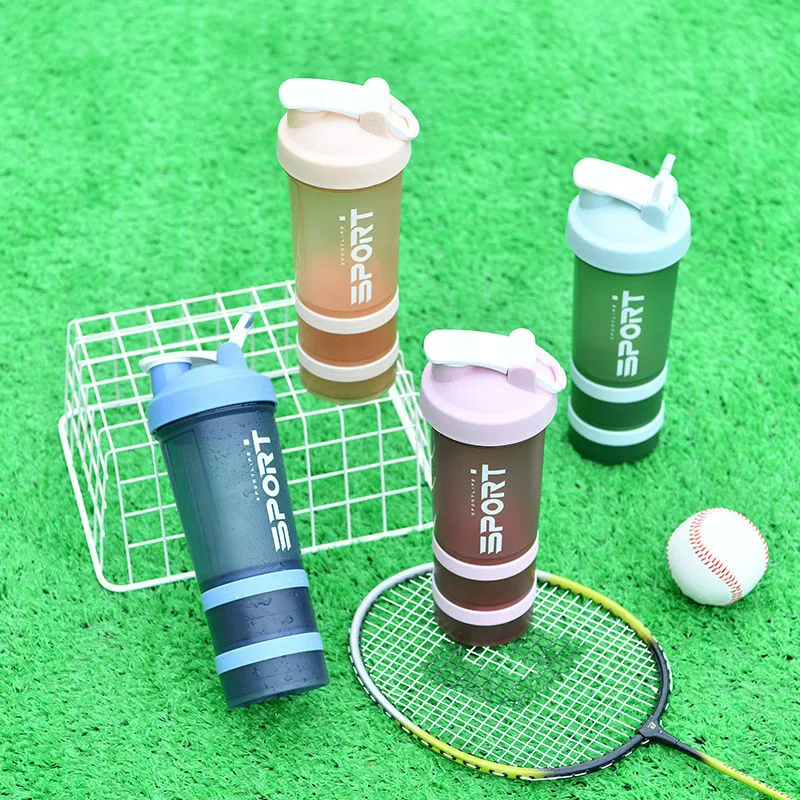 Fiess Plastic Water Bottle Shake Cup Outdoor Sports Boys And Girls Student Protein Powder Box
Fiess Plastic Water Bottle Shake Cup Outdoor Sports Boys And Girls Student Protein Powder Box