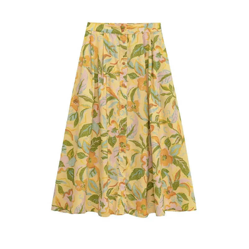 Retro Print Women's Fashion Suit Slim Fit Short Vest Loose Long Draped Skirt Set Beach Wear for Summer Holiday
Retro Print Women's Fashion Suit Slim Fit Short Vest Loose Long Draped Skirt Set Beach Wear for Summer Holiday