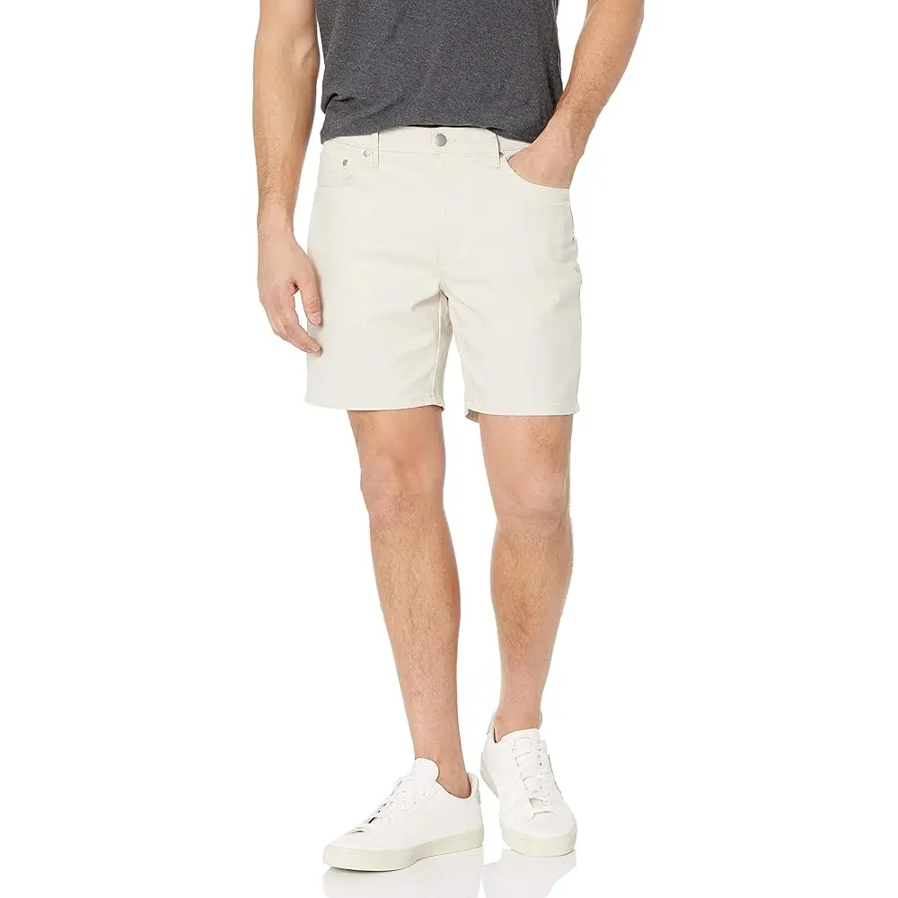 Мужские шорты Essentials Slim-Fit с 5 карманами и длиной по внутреннему шву 7 дюймов, из эластичной ткани
Мужские шорты Essentials Slim-Fit с 5 карманами и длиной по внутреннему шву 7 дюймов, из эластичной ткани