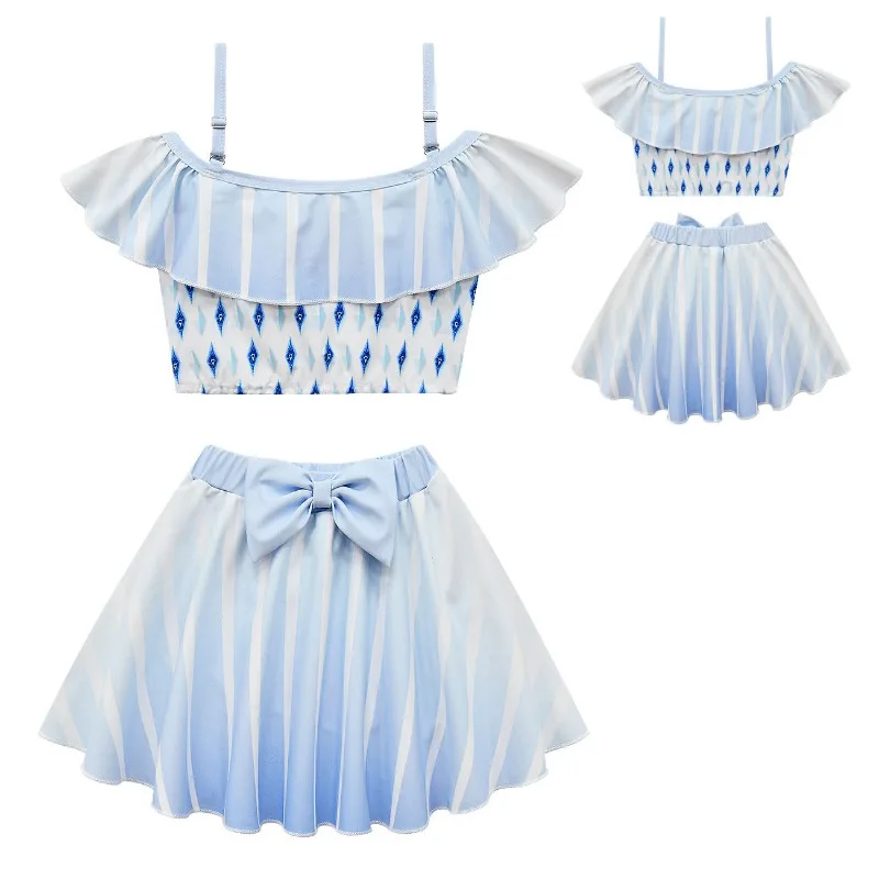 Summer Children Swimsuit Set Girls Spaghetti Strap Skirt with Swim Cap Three-Piece Set Kids Off-Shoulder Swimsuit 2pcs Set Byba
Summer Children Swimsuit Set Girls Spaghetti Strap Skirt with Swim Cap Three-Piece Set Kids Off-Shoulder Swimsuit 2pcs Set Byba