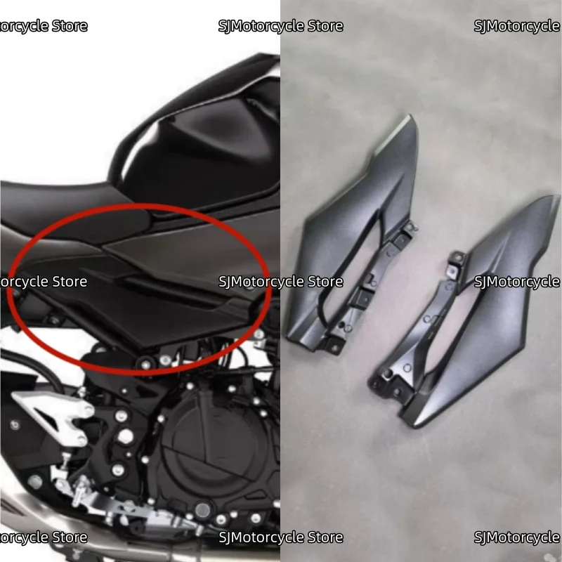 Боковая крышка бензобака, обтекатель сиденья, левая и правая сторона, маленькая пластина, подходит для Kawasaki Z500 2024 2025, аксессуары для мотоциклов
Боковая крышка бензобака, обтекатель сиденья, левая и правая сторона, маленькая пластина, подходит для Kawasaki Z500 2024 2025, аксессуары для мотоциклов