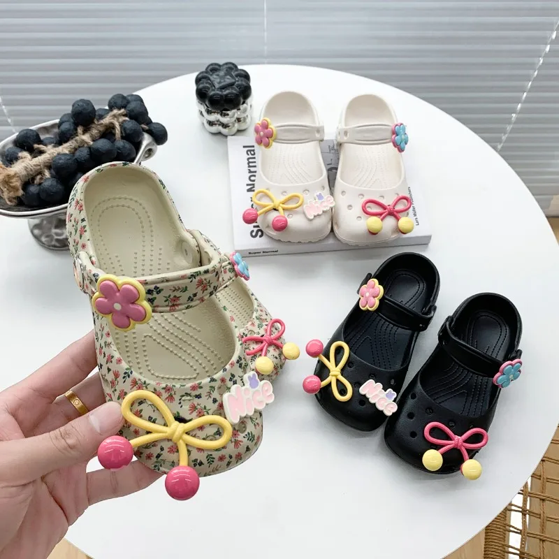 Toddler Girls Bow Mary Jane Slippers Floral Children Summer Slides Sandals For Outdoor Beach Non-slip Kids Breathable Slippers
Toddler Girls Bow Mary Jane Slippers Floral Children Summer Slides Sandals For Outdoor Beach Non-slip Kids Breathable Slippers