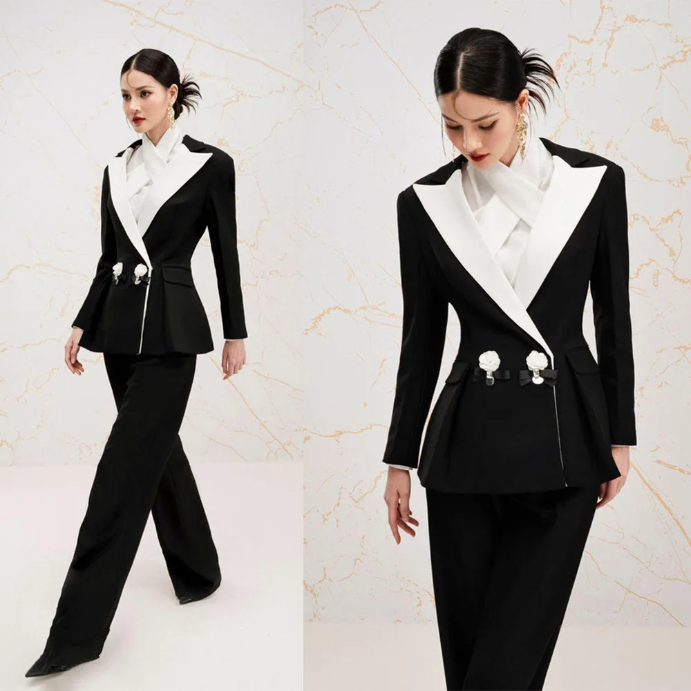 Slim Fit Women Pants Suits 2 Pieces Double Breasted Ladies Wear Blazer Prom Birthday Party Customized Blazer Jacket
Slim Fit Women Pants Suits 2 Pieces Double Breasted Ladies Wear Blazer Prom Birthday Party Customized Blazer Jacket