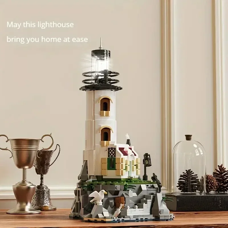 1092PCS Electric Lighthouse Building Blocks Fisherman's Hut Glowing Lighthouse Assembly Bricks Desktop Ornaments Christmas Gifts
1092PCS Electric Lighthouse Building Blocks Fisherman's Hut Glowing Lighthouse Assembly Bricks Desktop Ornaments Christmas Gifts