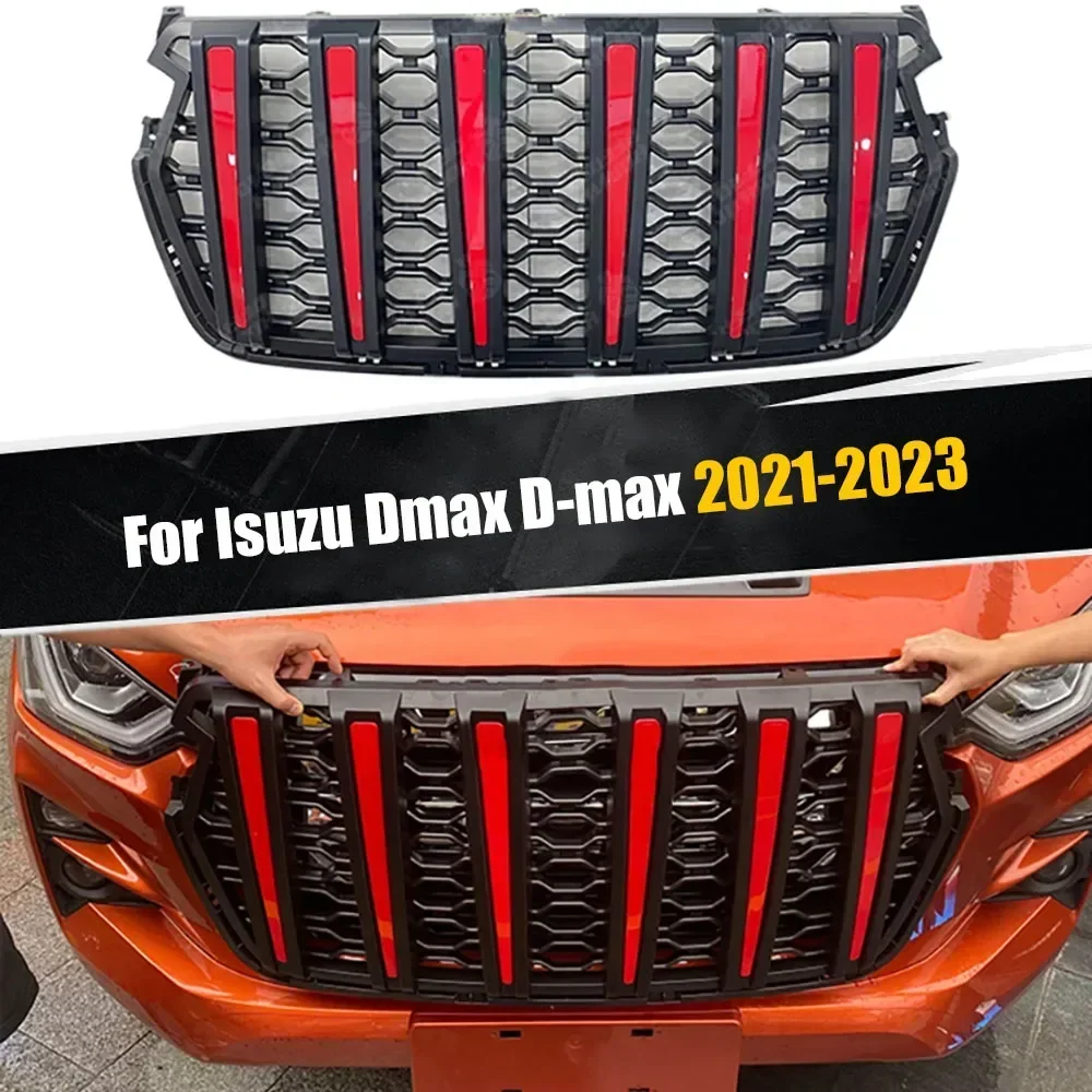 For Isuzu Dmax D-max 2021-2023 Car Exterior Accessories Replaced ABS Auto Racing Grills Front Hood Bumper Grill Mask Cover
For Isuzu Dmax D-max 2021-2023 Car Exterior Accessories Replaced ABS Auto Racing Grills Front Hood Bumper Grill Mask Cover
