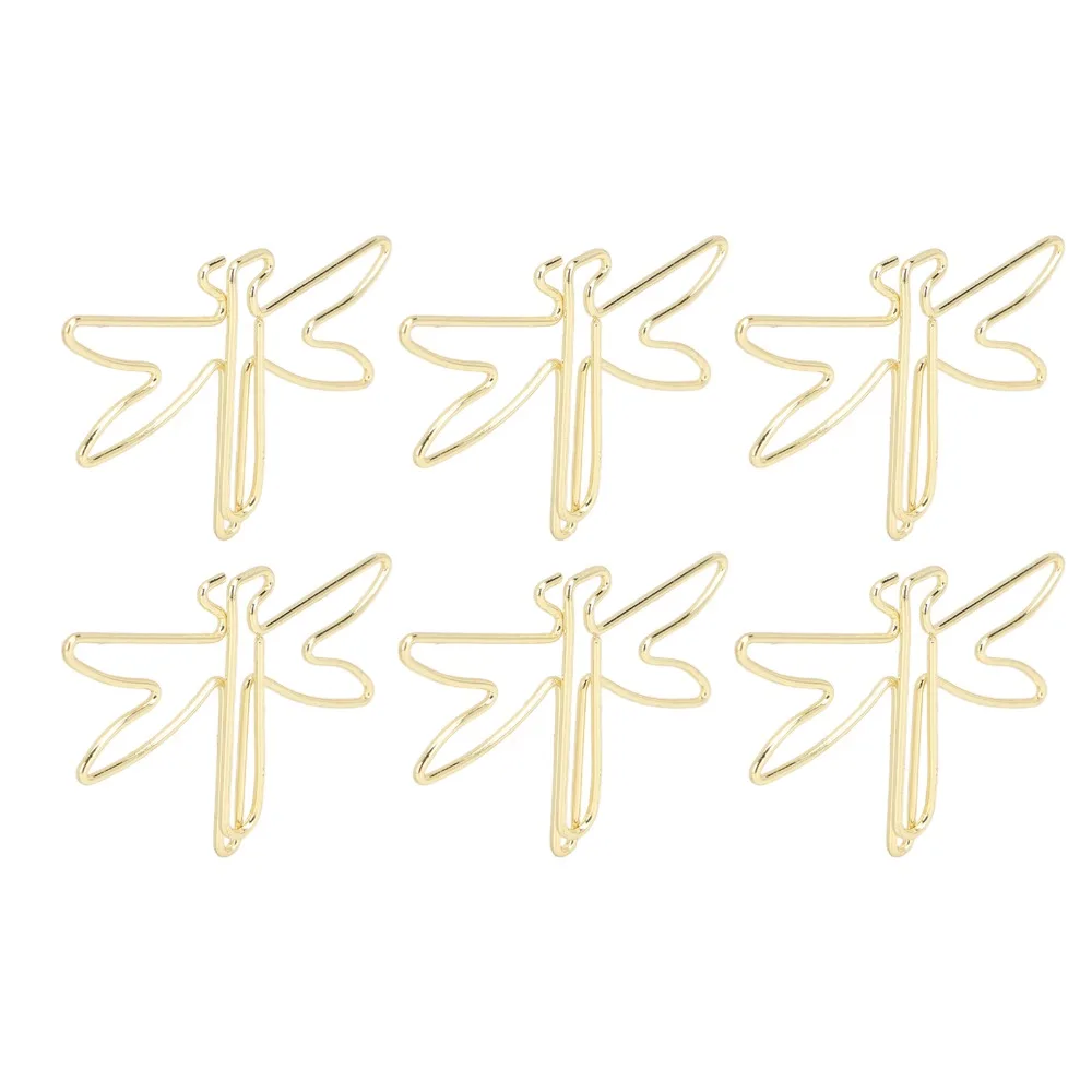 100Pcs Dragonfly Shape Paper Clips Electroplating Metal Non-Skid Large Cute Paperclips Cute Design 41*28mm Non Skid Paper Clips
100Pcs Dragonfly Shape Paper Clips Electroplating Metal Non-Skid Large Cute Paperclips Cute Design 41*28mm Non Skid Paper Clips