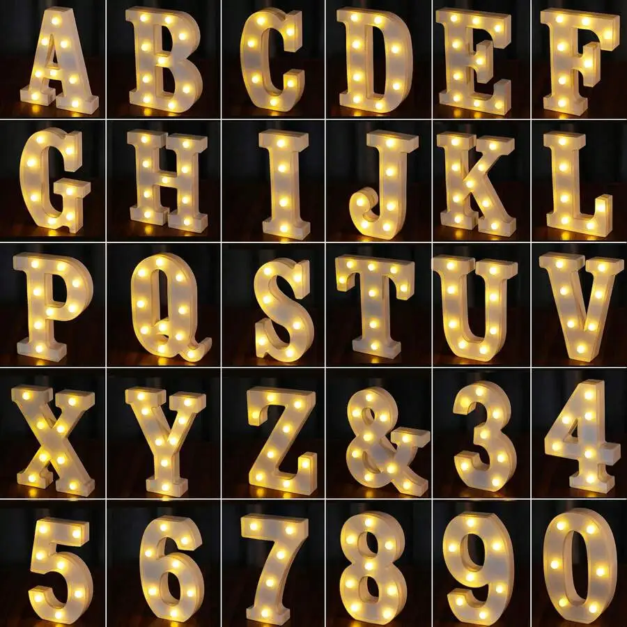 1pc White Illuminated 26 English Alphabet LED Night Light, Running Text Letter Lamp, Suitable For Wedding, Birthday, Party,
1pc White Illuminated 26 English Alphabet LED Night Light, Running Text Letter Lamp, Suitable For Wedding, Birthday, Party,