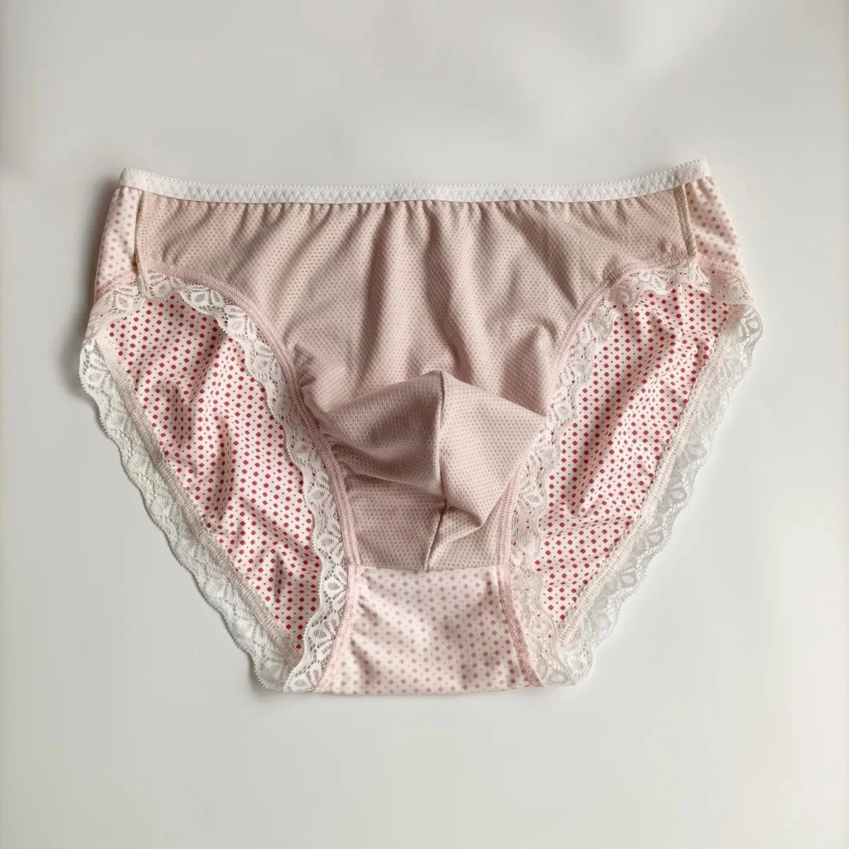 Dots Briefs Man Sexy Lace Milk Silk Soft Briefs Low Waist Convex Pouch Panties
Dots Briefs Man Sexy Lace Milk Silk Soft Briefs Low Waist Convex Pouch Panties