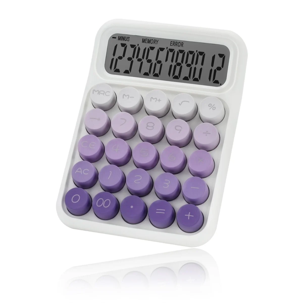 AC37-Desktop Mechanical Calculator, Cute Big Buttons Calculators with 12 Digits Large LCD Display, Desk Accessories,Purple
AC37-Desktop Mechanical Calculator, Cute Big Buttons Calculators with 12 Digits Large LCD Display, Desk Accessories,Purple