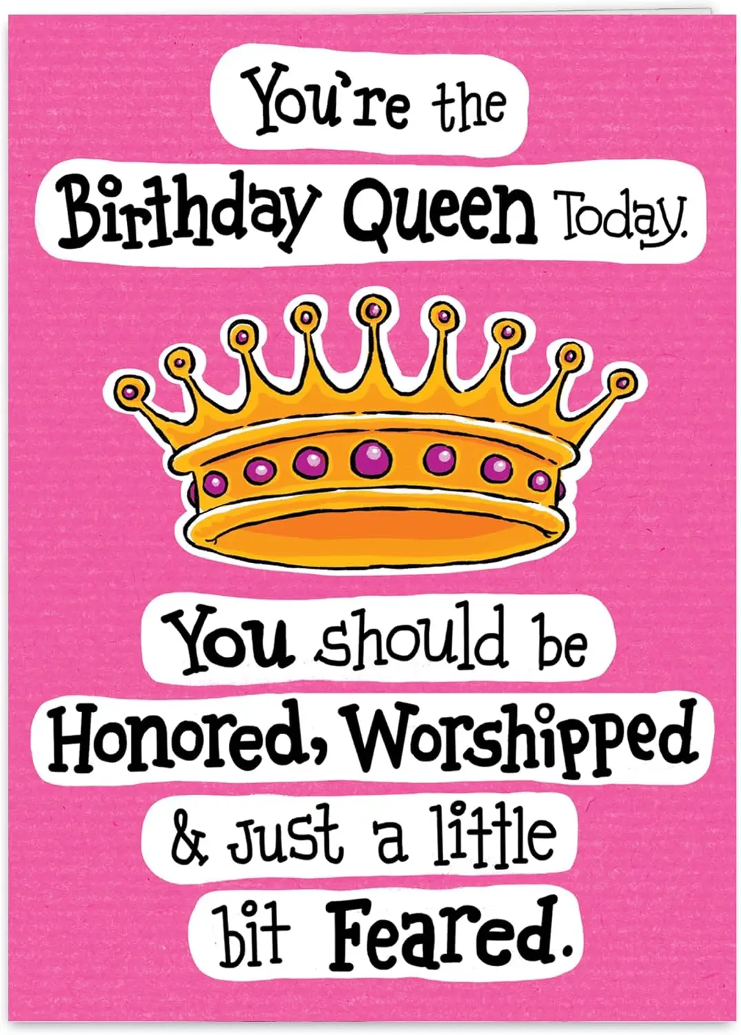 Funny Birthday Card for Women, Mom, Sister, Wife, Best Friend - Birthday Queen Greeting
Funny Birthday Card for Women, Mom, Sister, Wife, Best Friend - Birthday Queen Greeting