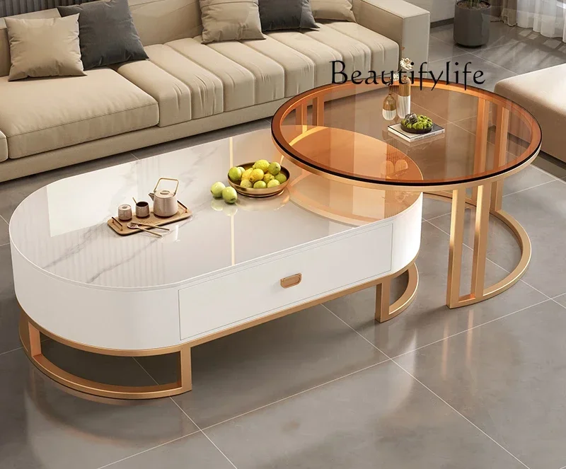 yj15 FTavolino da caffè lastra di roccia soggiorno casa luce lusso moderno nuovo ovale high-end piccolo appartamento semplice
yj15 FTavolino da caffè lastra di roccia soggiorno casa luce lusso moderno nuovo ovale high-end piccolo appartamento semplice