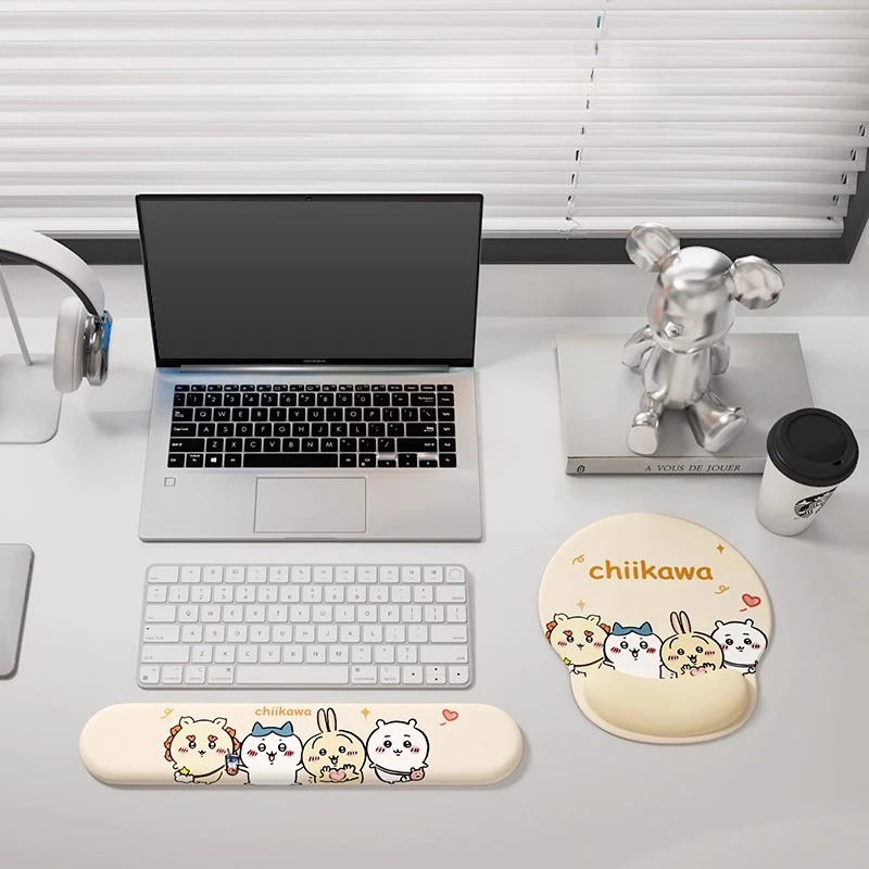 Usagi Mouse Pad with Wrist Rest Chiikawa Silicone Keyboard Mat Hand Support Wrist Pad Mouse Pads for Laptop Computer Office
Usagi Mouse Pad with Wrist Rest Chiikawa Silicone Keyboard Mat Hand Support Wrist Pad Mouse Pads for Laptop Computer Office