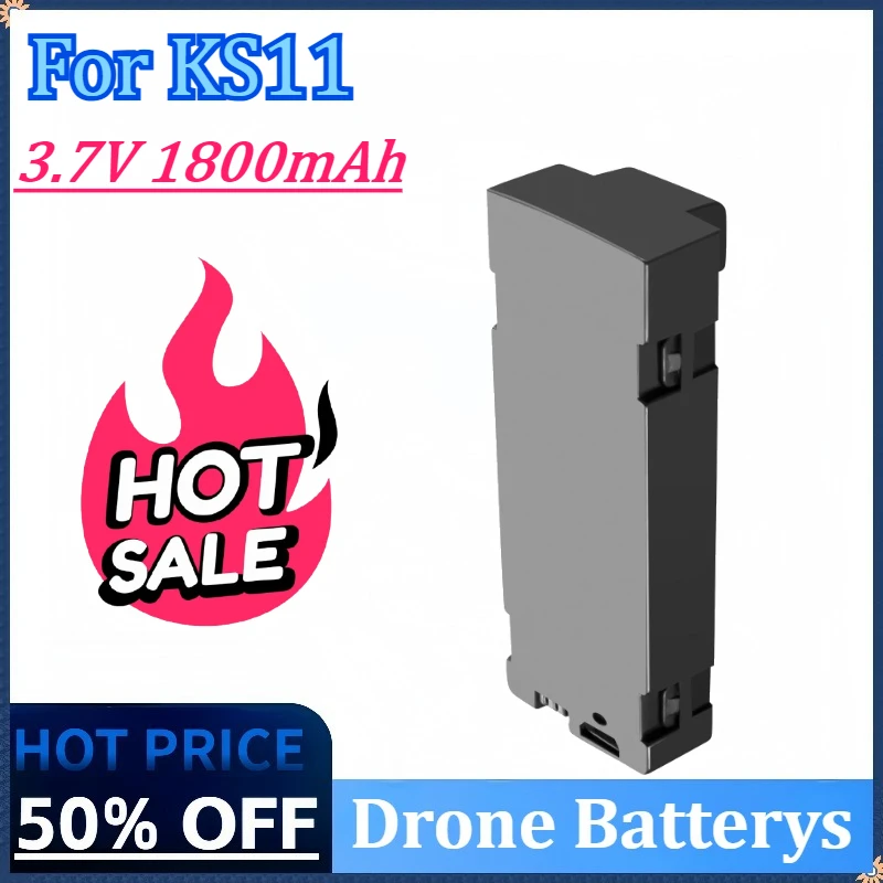 Newly Upgraded 3.7V 1800mAh Drone Battery for KS11 Battery 4K Professional HD Camera Drone High Quality Rechargeable Battery
Newly Upgraded 3.7V 1800mAh Drone Battery for KS11 Battery 4K Professional HD Camera Drone High Quality Rechargeable Battery