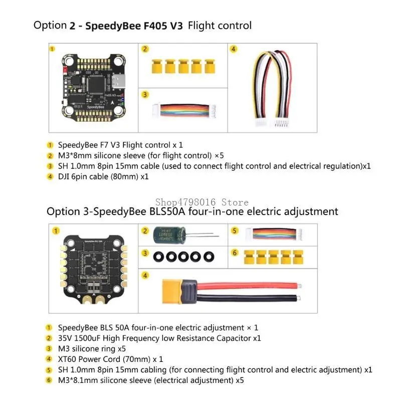 Stability with 50A 4 in 1 ESC & 30x30F4 Flight Controller for Smooth Flying
Stability with 50A 4 in 1 ESC & 30x30F4 Flight Controller for Smooth Flying