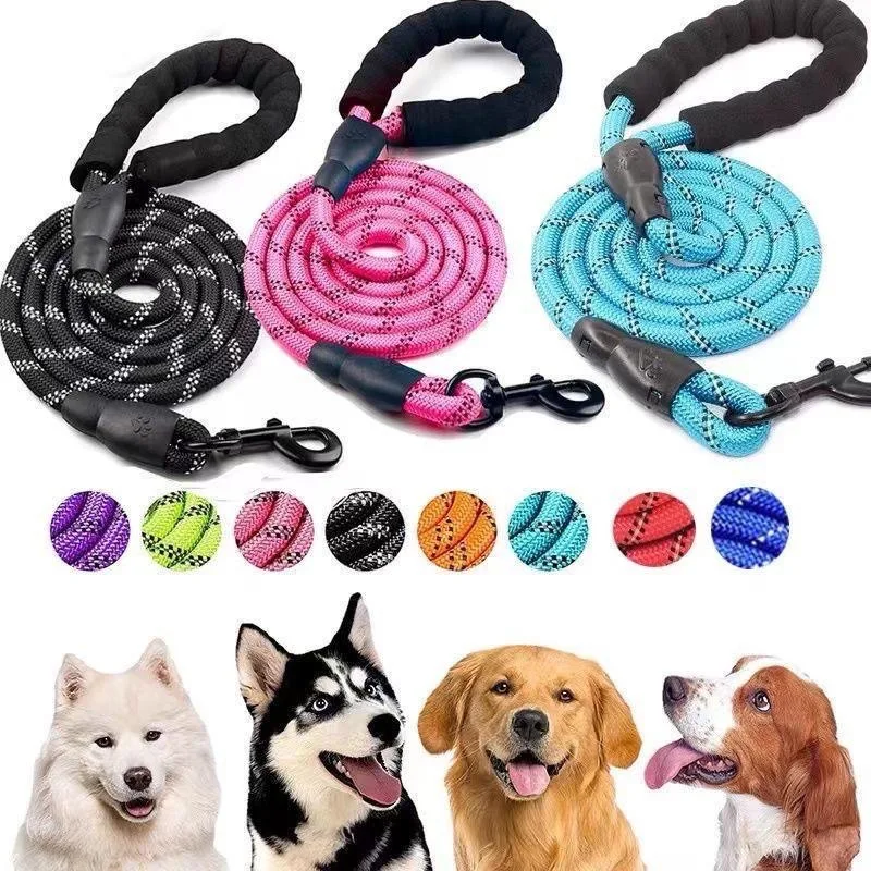 Reflective Dog Leash with Comfortable Padded Handle - Double Heavy Duty Traction Rope for Strong Dogs - Enhance Safety and Contr
Reflective Dog Leash with Comfortable Padded Handle - Double Heavy Duty Traction Rope for Strong Dogs - Enhance Safety and Contr