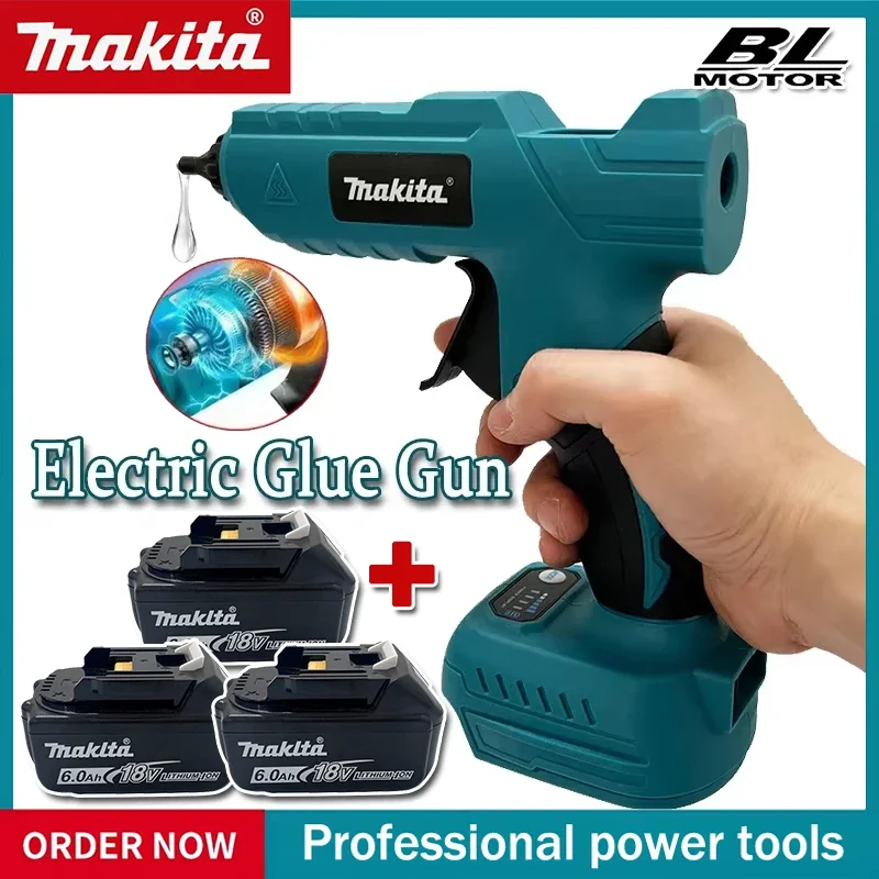 Makita Cordless Electric Handheld Hot Glue Gun Repair DIY Tool Hot Melt Welding Hot Air Gun Anti-scald Nozzle for 20V Battery
Makita Cordless Electric Handheld Hot Glue Gun Repair DIY Tool Hot Melt Welding Hot Air Gun Anti-scald Nozzle for 20V Battery