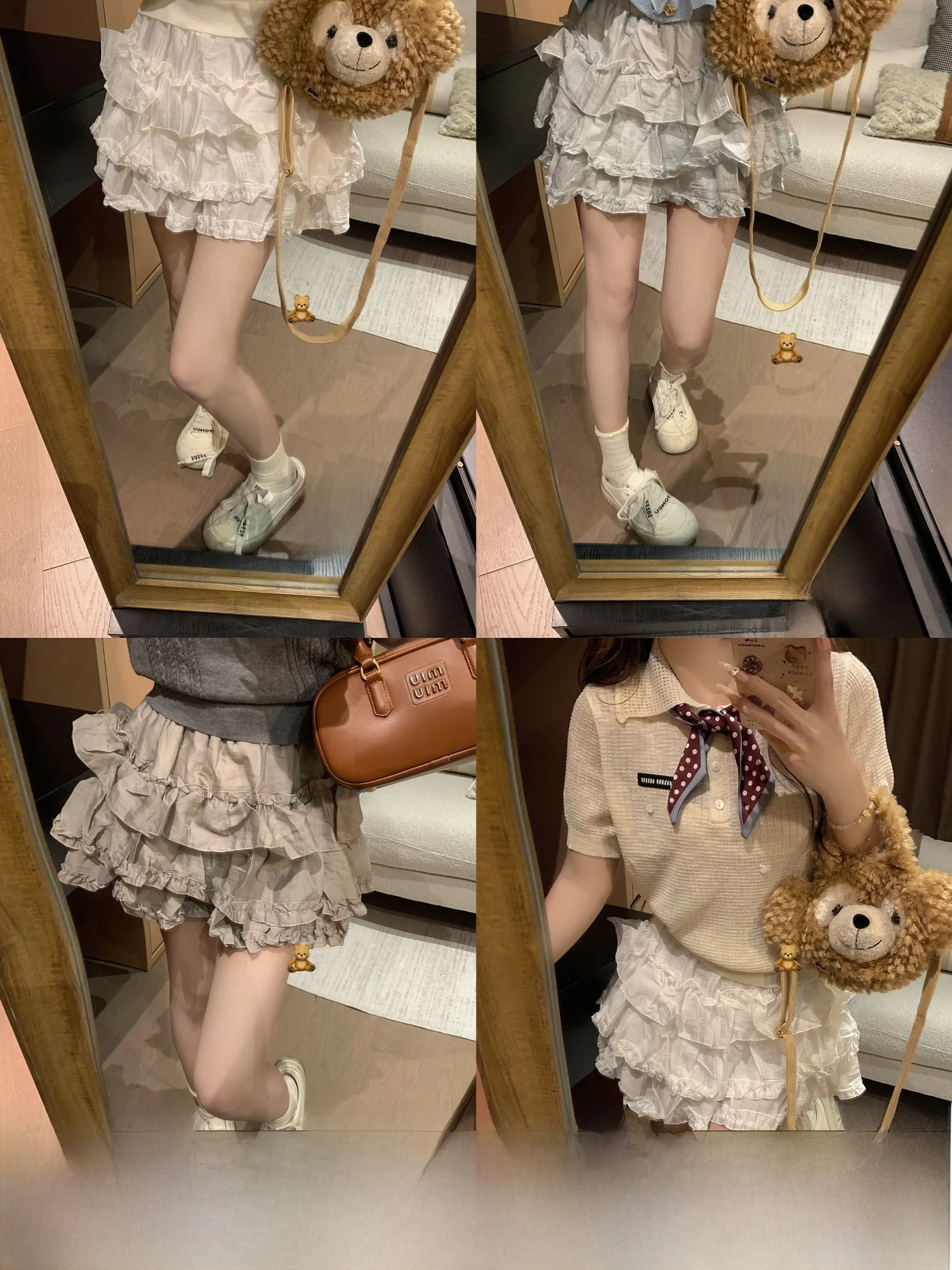 Fashionable Layered Ruffle Skirt Youthful Three-Layer Wooden Short Half-Length A-Line Skirt for Young Women
Fashionable Layered Ruffle Skirt Youthful Three-Layer Wooden Short Half-Length A-Line Skirt for Young Women
