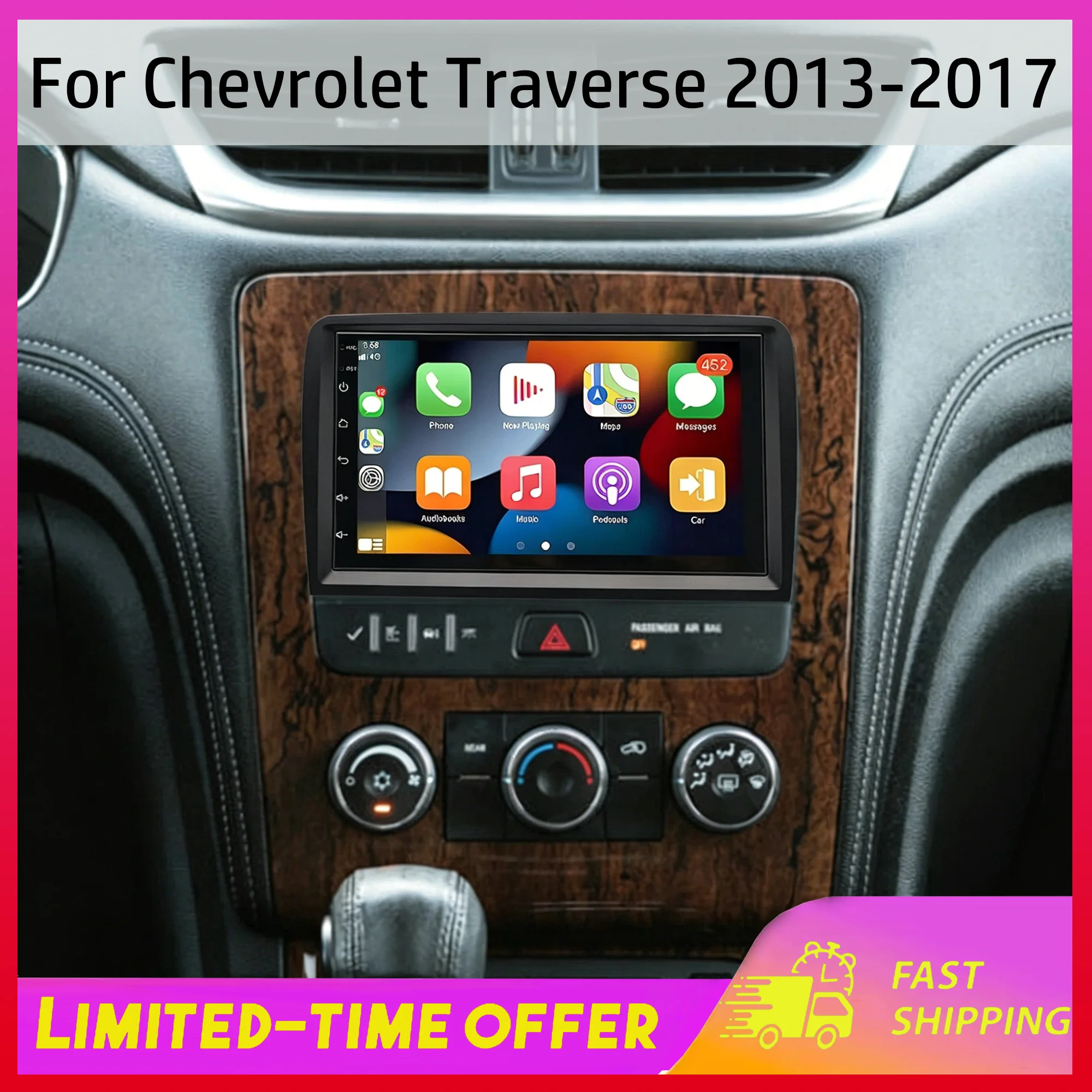 Автомагнитола Android 15 для Traverse 2013-2017 с Carplay, Android Auto, GPS-навигацией, Bluetooth, 7 дюймов, 2+32 ГБ, мультимедиа
Автомагнитола Android 15 для Traverse 2013-2017 с Carplay, Android Auto, GPS-навигацией, Bluetooth, 7 дюймов, 2+32 ГБ, мультимедиа