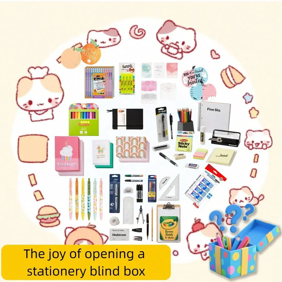 Mysterious stationery blind box! Open the box and you'll get a new surprise. The more you open it, the more addicted you become!
Mysterious stationery blind box! Open the box and you'll get a new surprise. The more you open it, the more addicted you become!