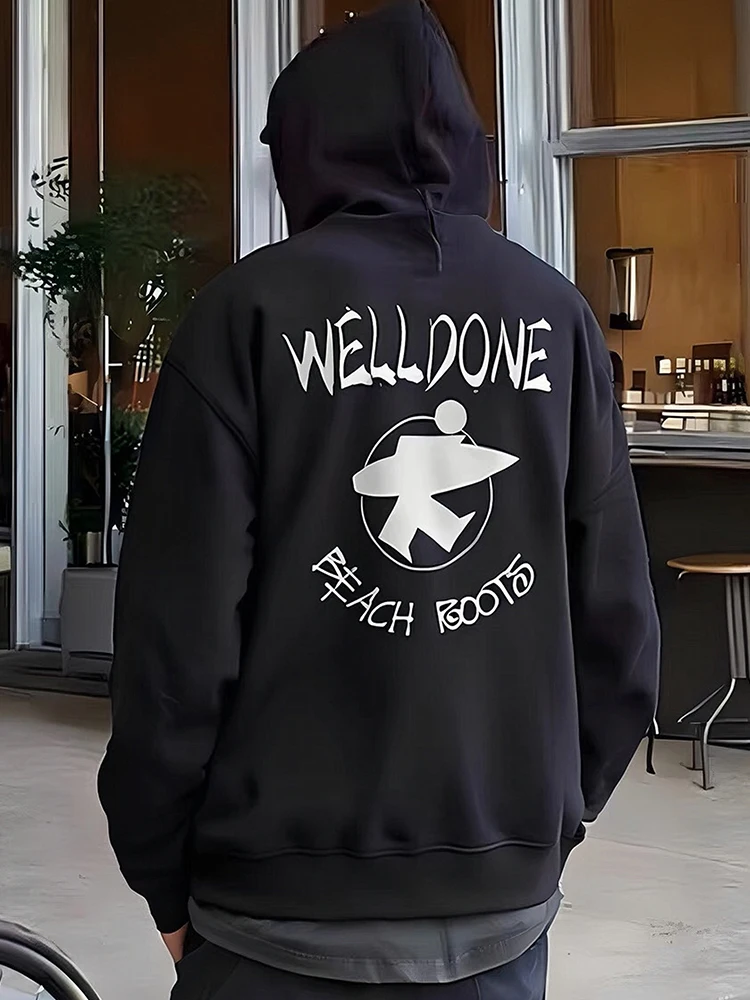 American High Street Autumn Winter Fce Lined Hoodie ex Loose Fit Printed Cotton Long Sve Hooded Sweatirt
American High Street Autumn Winter Fce Lined Hoodie ex Loose Fit Printed Cotton Long Sve Hooded Sweatirt