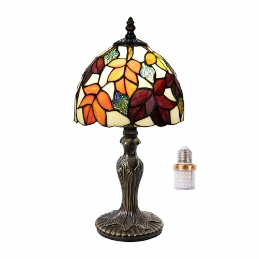 Small Tiffany Table Lamp, 8 inch Leaves Stained Glass 3-Color-Temperature Light for Bedside Living Room Office Decor Home Inclu
Small Tiffany Table Lamp, 8 inch Leaves Stained Glass 3-Color-Temperature Light for Bedside Living Room Office Decor Home Inclu