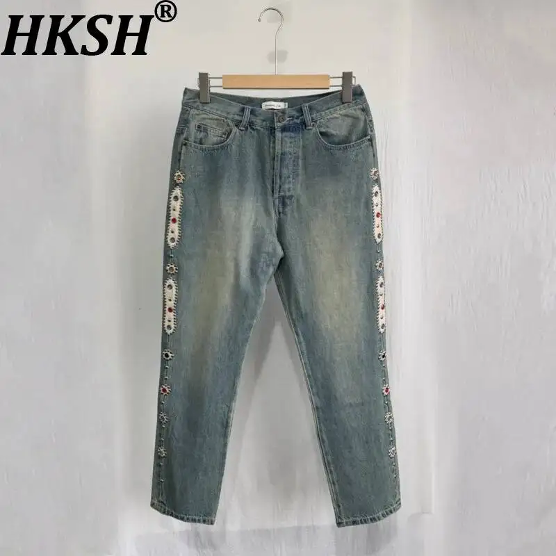 HKSH Spring Autumn New Men Tide Punk Japanese Vintage Washed Heavyweight Rivet Denim Pants Chic Ins Techwear Vibe Jeans HK21088
HKSH Spring Autumn New Men Tide Punk Japanese Vintage Washed Heavyweight Rivet Denim Pants Chic Ins Techwear Vibe Jeans HK21088