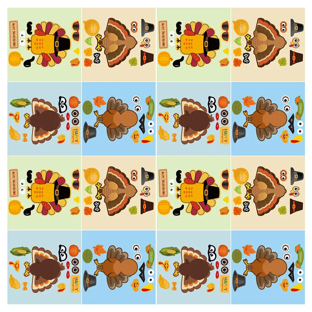24 Sheets Turkey Puzzle Stickers Adhesive DIY Wall Decorations Kids Thanksgiving Bedroom Living Room Jigsaw Puzzles Games
24 Sheets Turkey Puzzle Stickers Adhesive DIY Wall Decorations Kids Thanksgiving Bedroom Living Room Jigsaw Puzzles Games