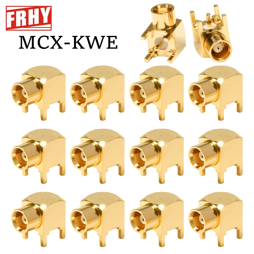 10PCS MCX MMCX PCB Mount RF Coax Connector Right Angle 90 Degree Gold Plated Welding Terminal High Frequency Durable for DIY RF
10PCS MCX MMCX PCB Mount RF Coax Connector Right Angle 90 Degree Gold Plated Welding Terminal High Frequency Durable for DIY RF