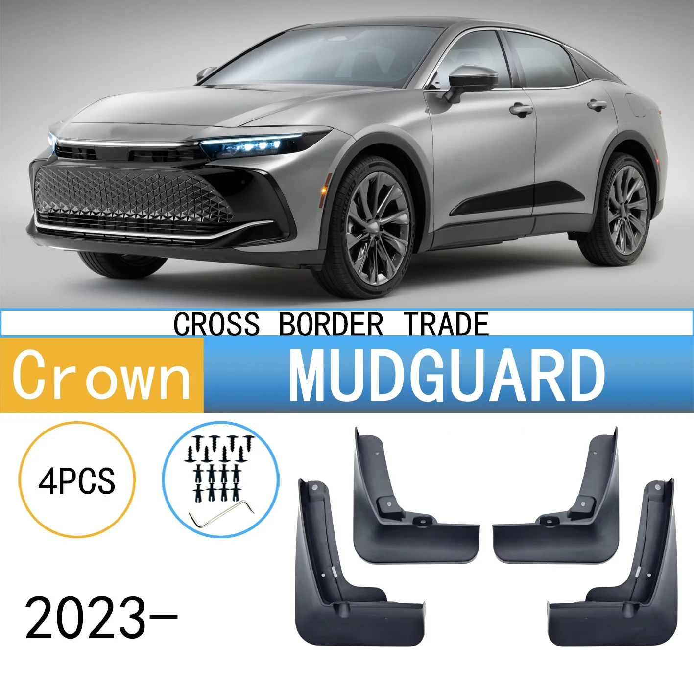 Suitable for Toyota Crown 2023 fender car fender skin off-road drilling-free modification
Suitable for Toyota Crown 2023 fender car fender skin off-road drilling-free modification